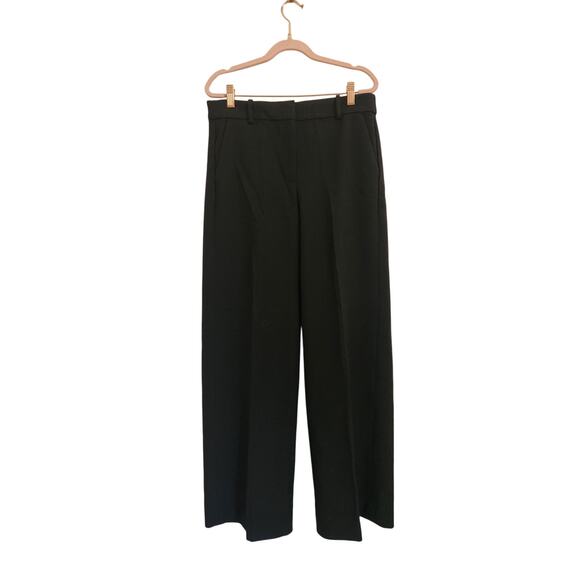 NWT J. Crew Wide-Leg Trouser In Four-Season Stretch Black 10 - Picture 4 of 12